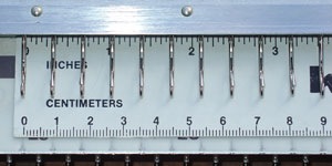 Bulky chunky gauge needle spacing distance 9.0 mm