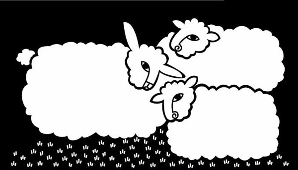 long ear sheep clip art