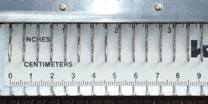 mid gauge needle spacing distance 6.5 mm