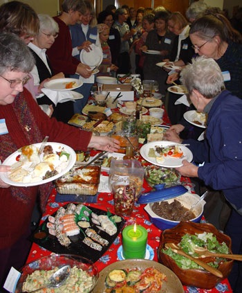 SKG Seattle Knitters Guild holiday potluck